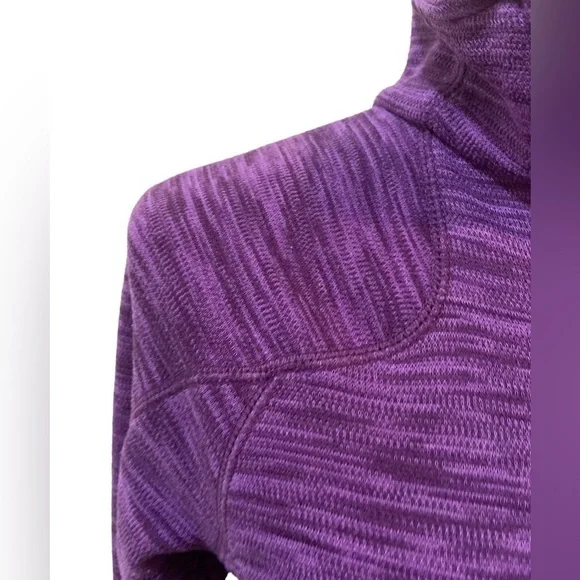 Cabela’s purple 1/4 zip contrast hot pink trim athletic top size medium - Picture 8 of 12